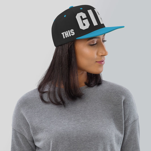 3D Puff Embroidered This Girl Can Snapback Hat