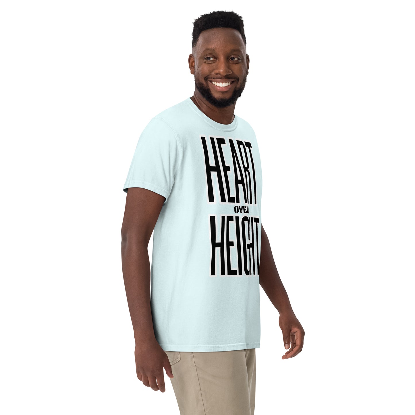 Heart Over Height Unisex garment-dyed heavyweight t-shirt