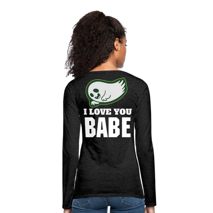 Women's Premium Long Sleeve T-Shirt - charcoal grey