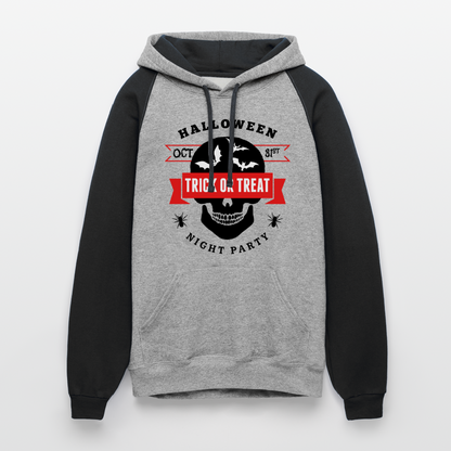 Colorblock Hoodie - heather gray/black