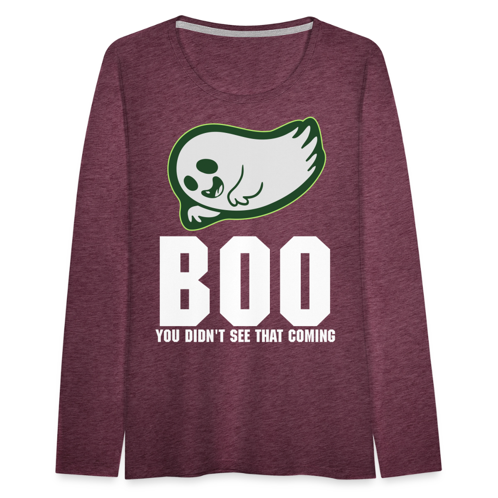 Women's Premium Long Sleeve T-Shirt - heather burgundy