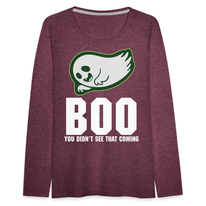 Women's Premium Long Sleeve T-Shirt - heather burgundy