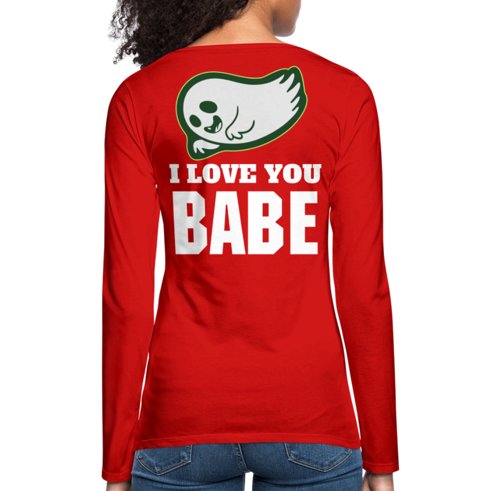 Women's Premium Long Sleeve T-Shirt - red