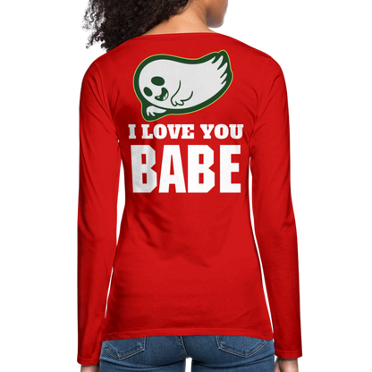 Women's Premium Long Sleeve T-Shirt - red