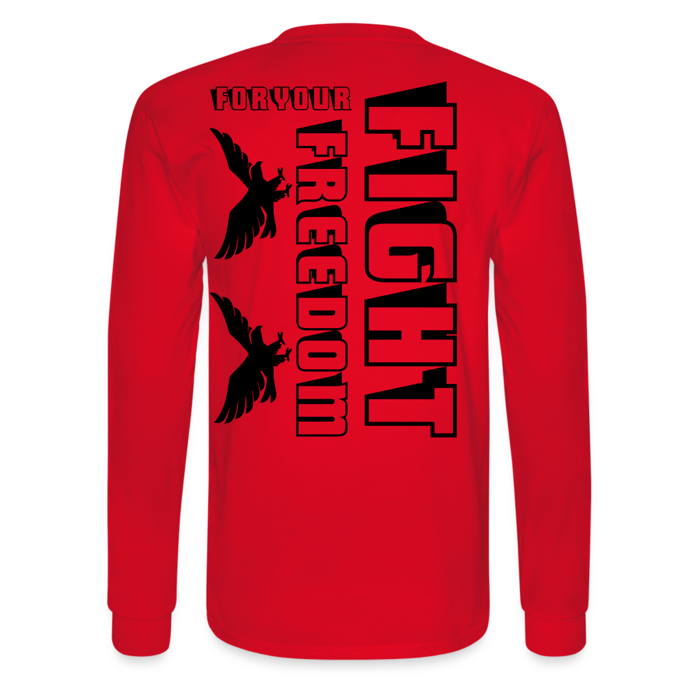 Men's Long Sleeve T-Shirt - red
