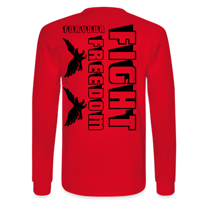 Men's Long Sleeve T-Shirt - red