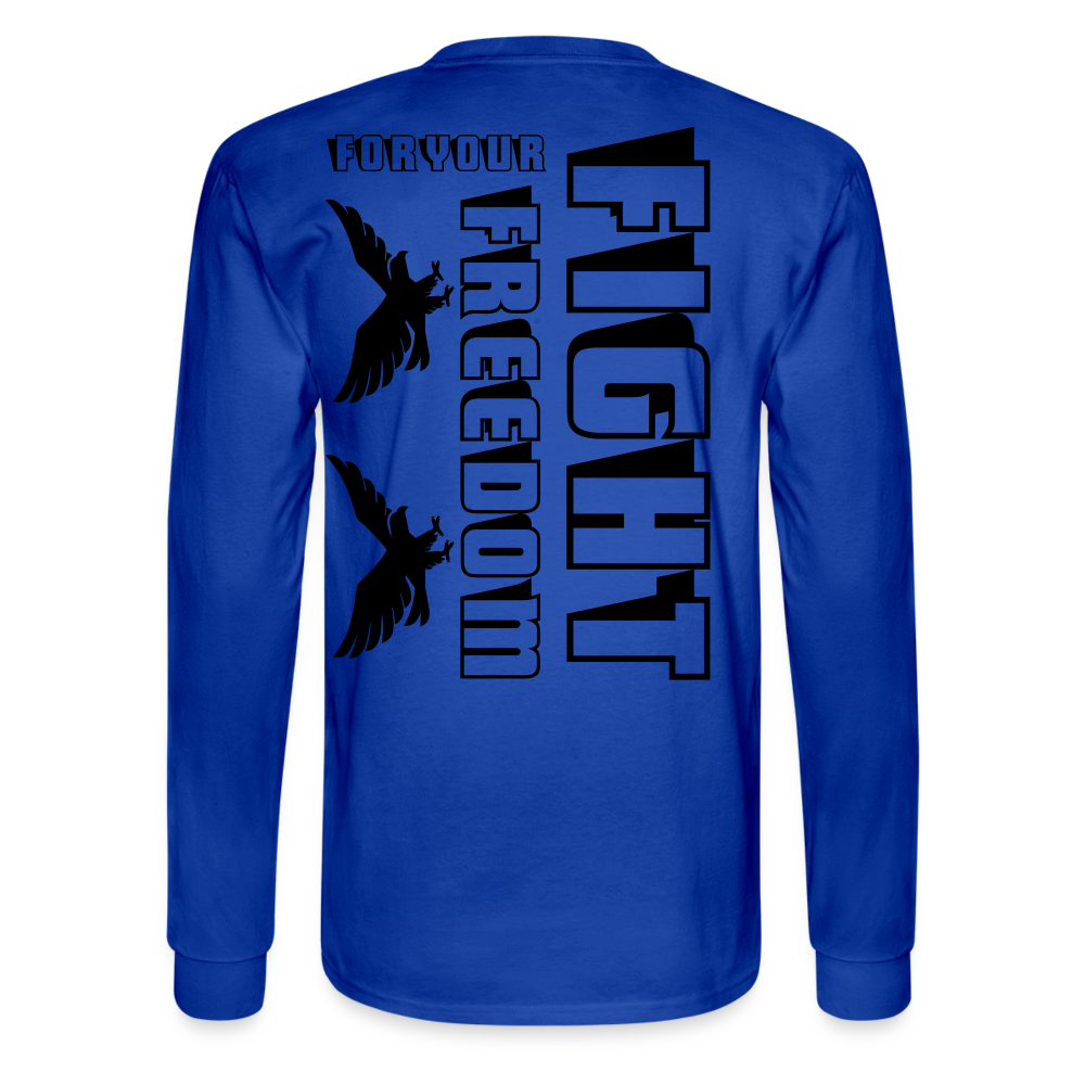 Men's Long Sleeve T-Shirt - royal blue