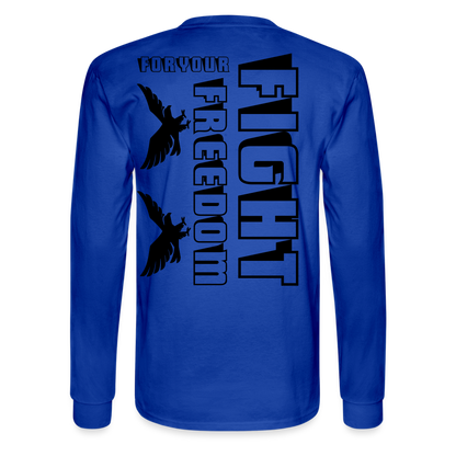 Men's Long Sleeve T-Shirt - royal blue