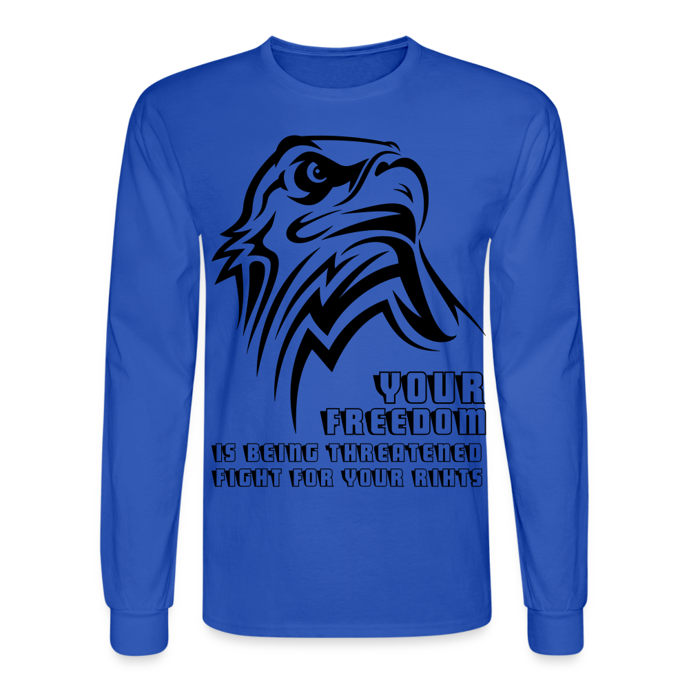 Men's Long Sleeve T-Shirt - royal blue
