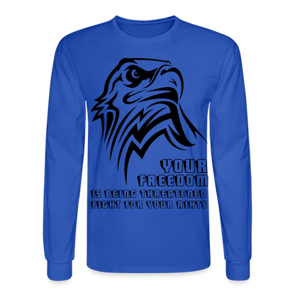 Men's Long Sleeve T-Shirt - royal blue