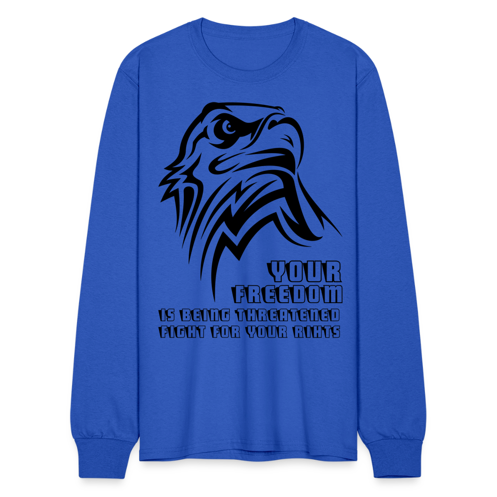 Men's Long Sleeve T-Shirt - royal blue