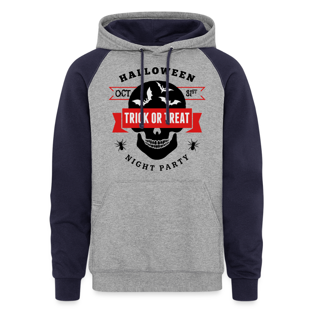 Colorblock Hoodie - heather gray/navy