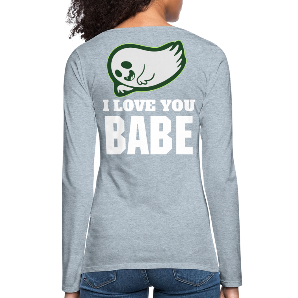 Women's Premium Long Sleeve T-Shirt - heather ice blue