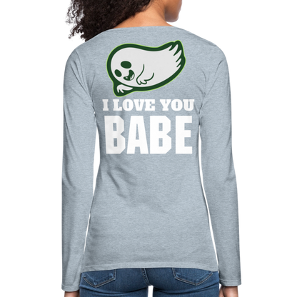 Women's Premium Long Sleeve T-Shirt - heather ice blue