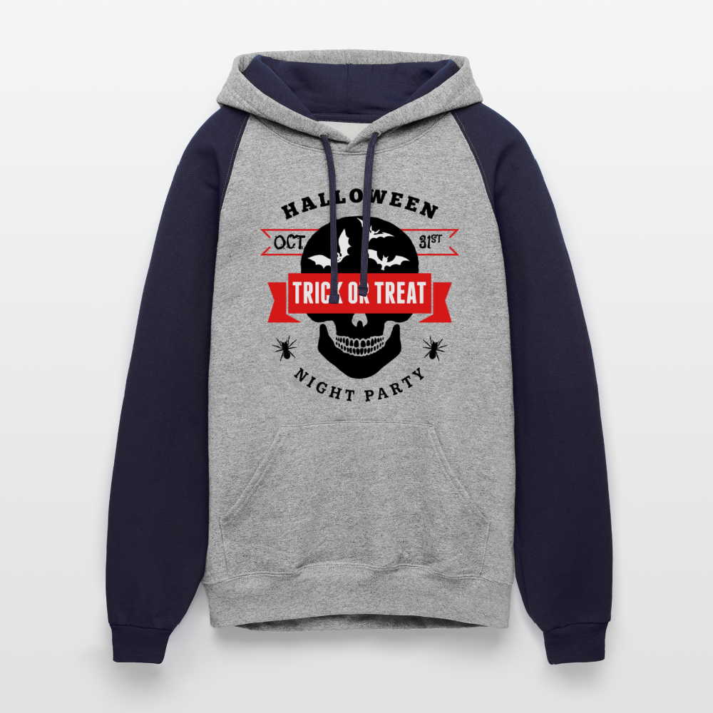 Colorblock Hoodie - heather gray/navy