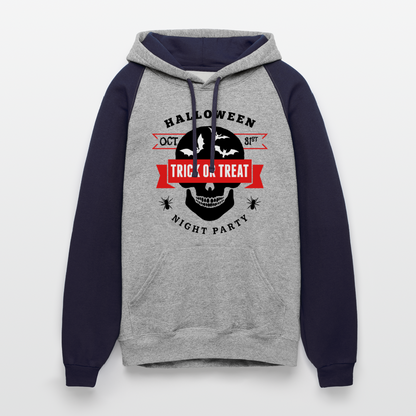 Colorblock Hoodie - heather gray/navy