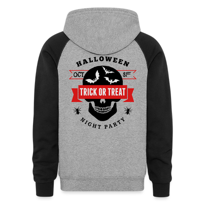 Colorblock Hoodie - heather gray/black