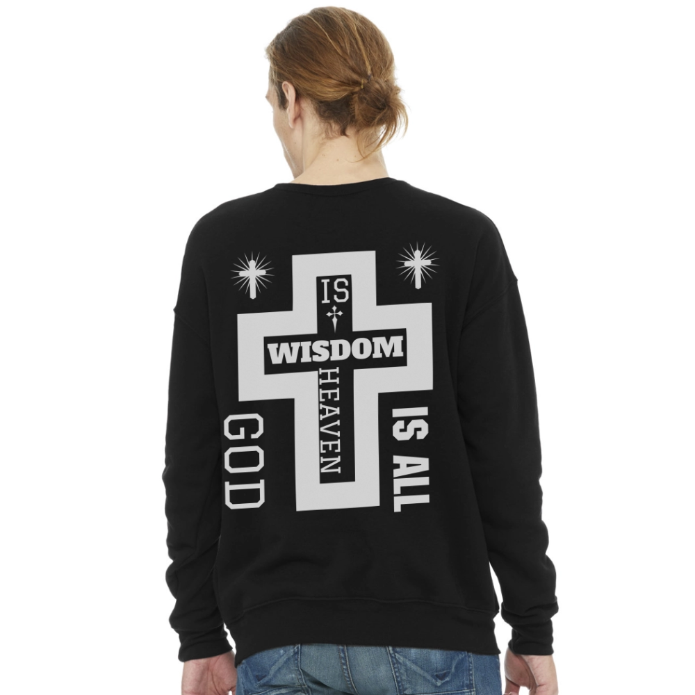 Bella + Canvas Unisex Sweatshirt - black