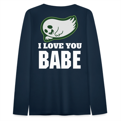 Women's Premium Long Sleeve T-Shirt - deep navy