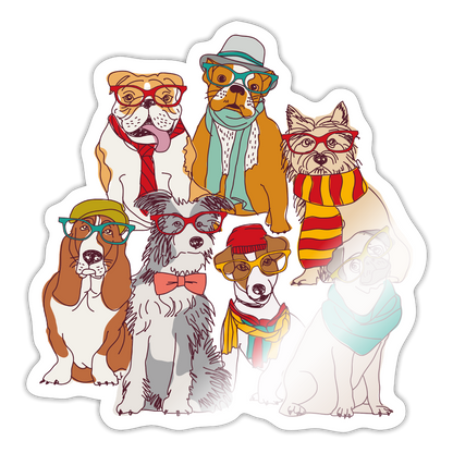 Sticker - white glossy