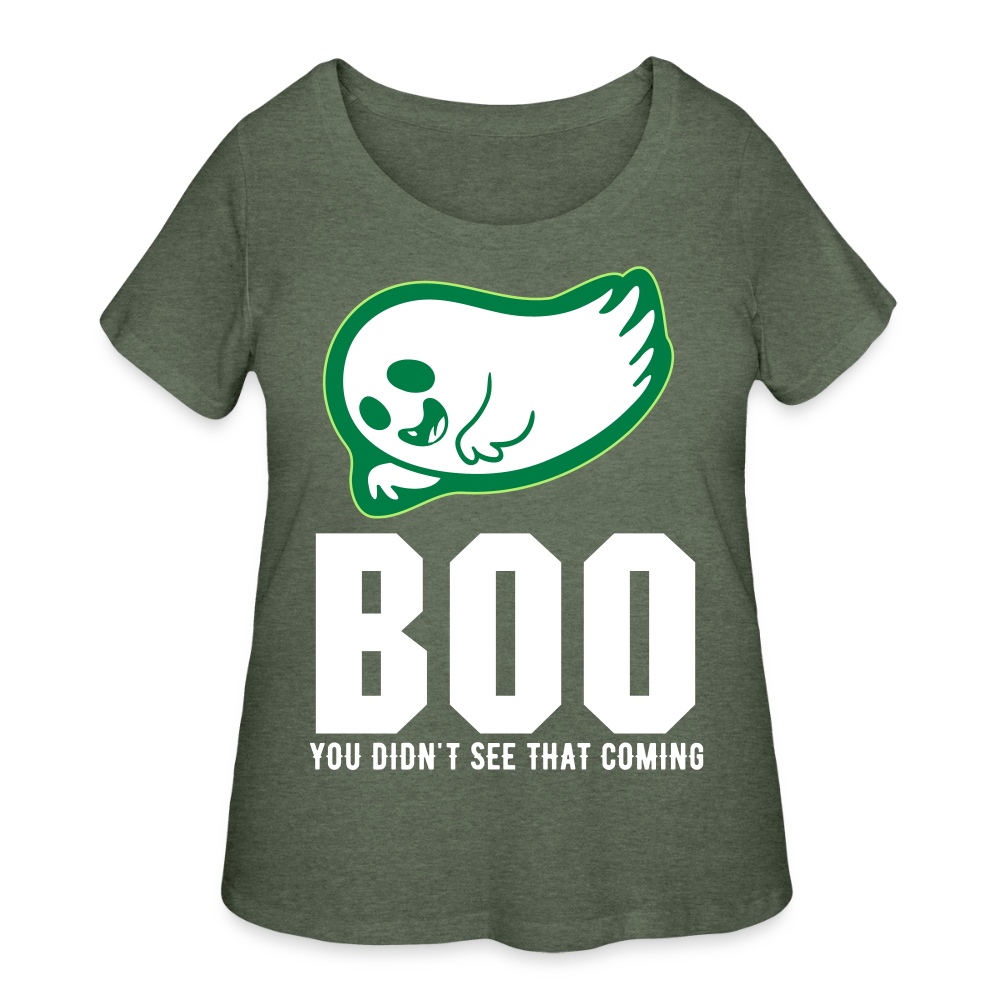 Women’s Curvy T-Shirt - heather military green