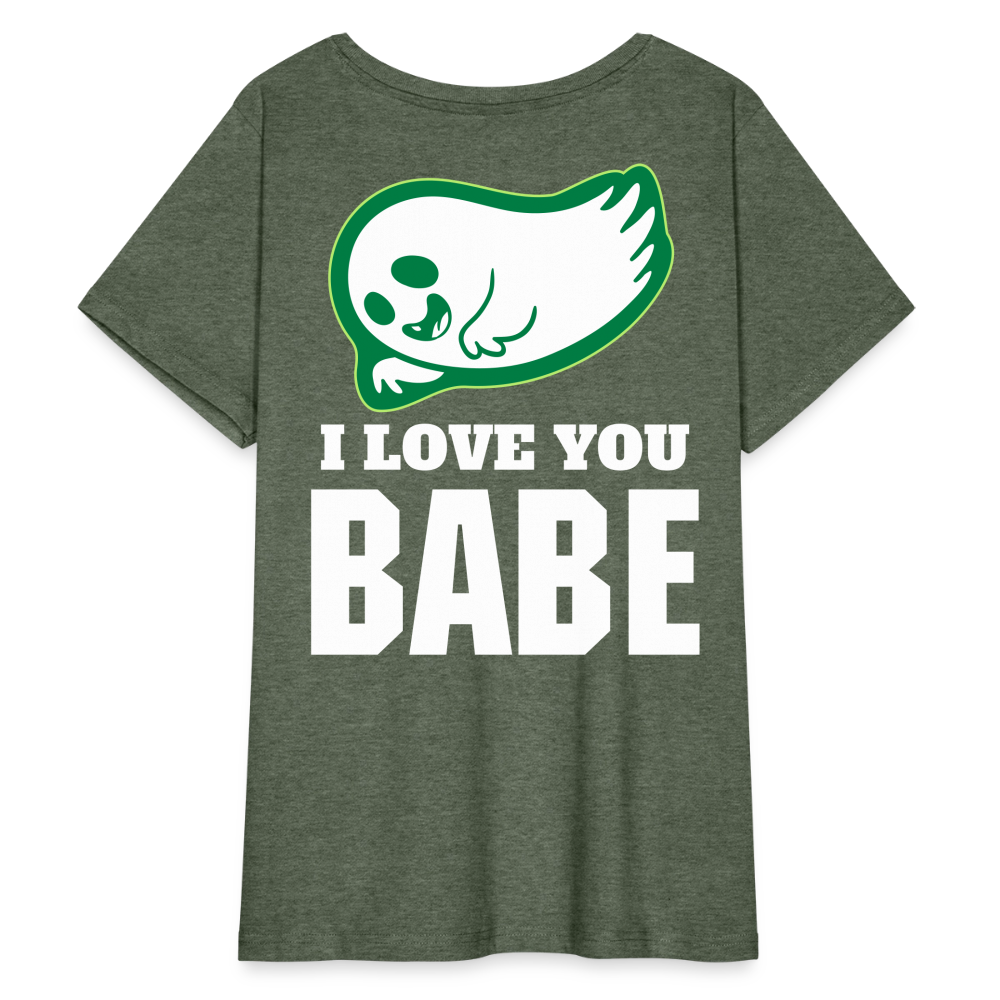 Women’s Curvy T-Shirt - heather military green