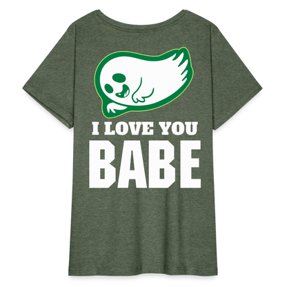 Women’s Curvy T-Shirt - heather military green