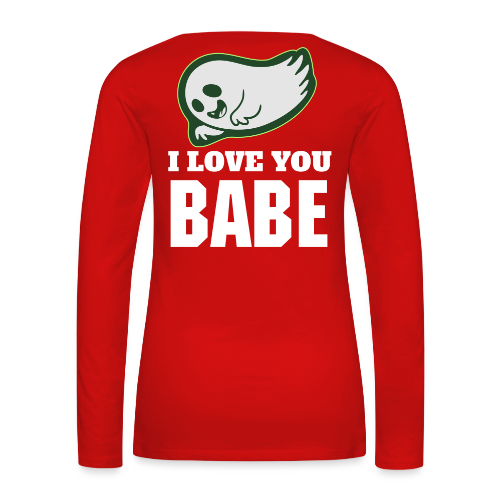 Women's Premium Long Sleeve T-Shirt - red