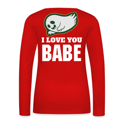 Women's Premium Long Sleeve T-Shirt - red