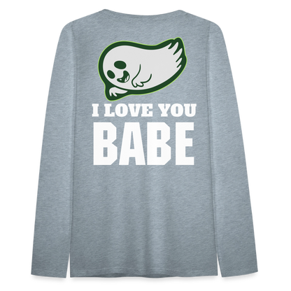 Women's Premium Long Sleeve T-Shirt - heather ice blue
