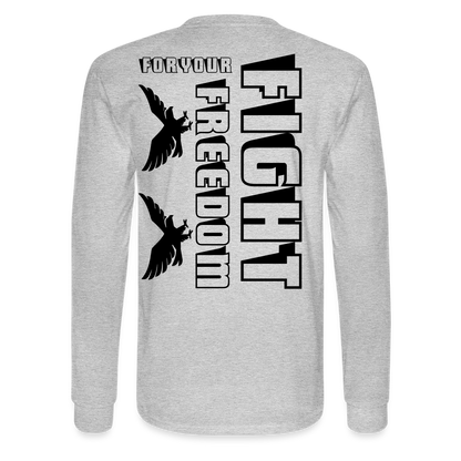 Men's Long Sleeve T-Shirt - heather gray