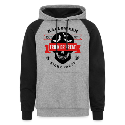 Colorblock Hoodie - heather gray/black