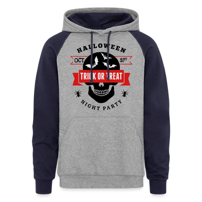 Colorblock Hoodie - heather gray/navy