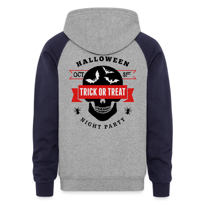 Colorblock Hoodie - heather gray/navy