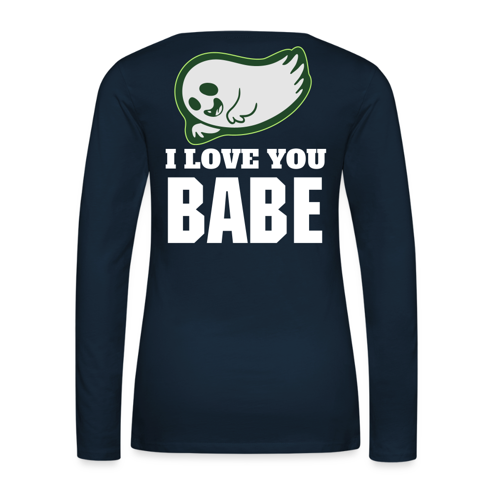 Women's Premium Long Sleeve T-Shirt - deep navy