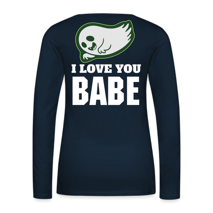 Women's Premium Long Sleeve T-Shirt - deep navy