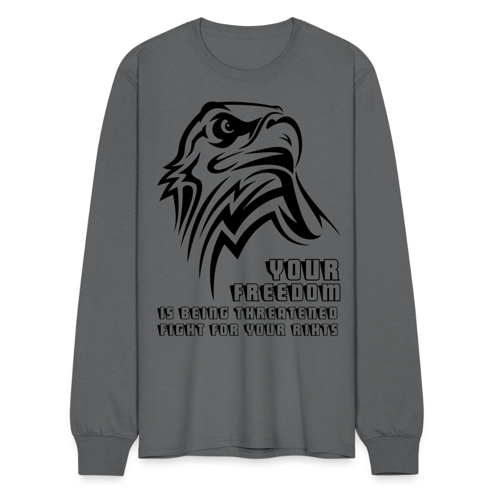 Men's Long Sleeve T-Shirt - charcoal