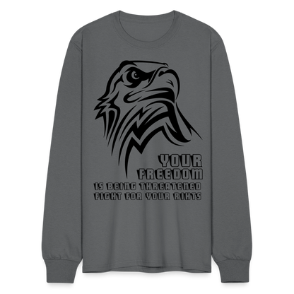 Men's Long Sleeve T-Shirt - charcoal