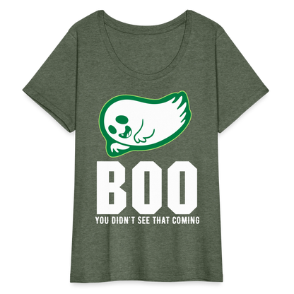 Women’s Curvy T-Shirt - heather military green