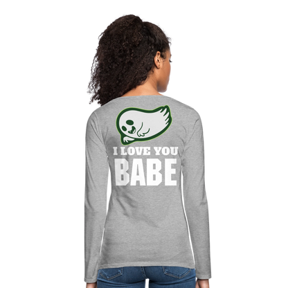 Women's Premium Long Sleeve T-Shirt - heather gray