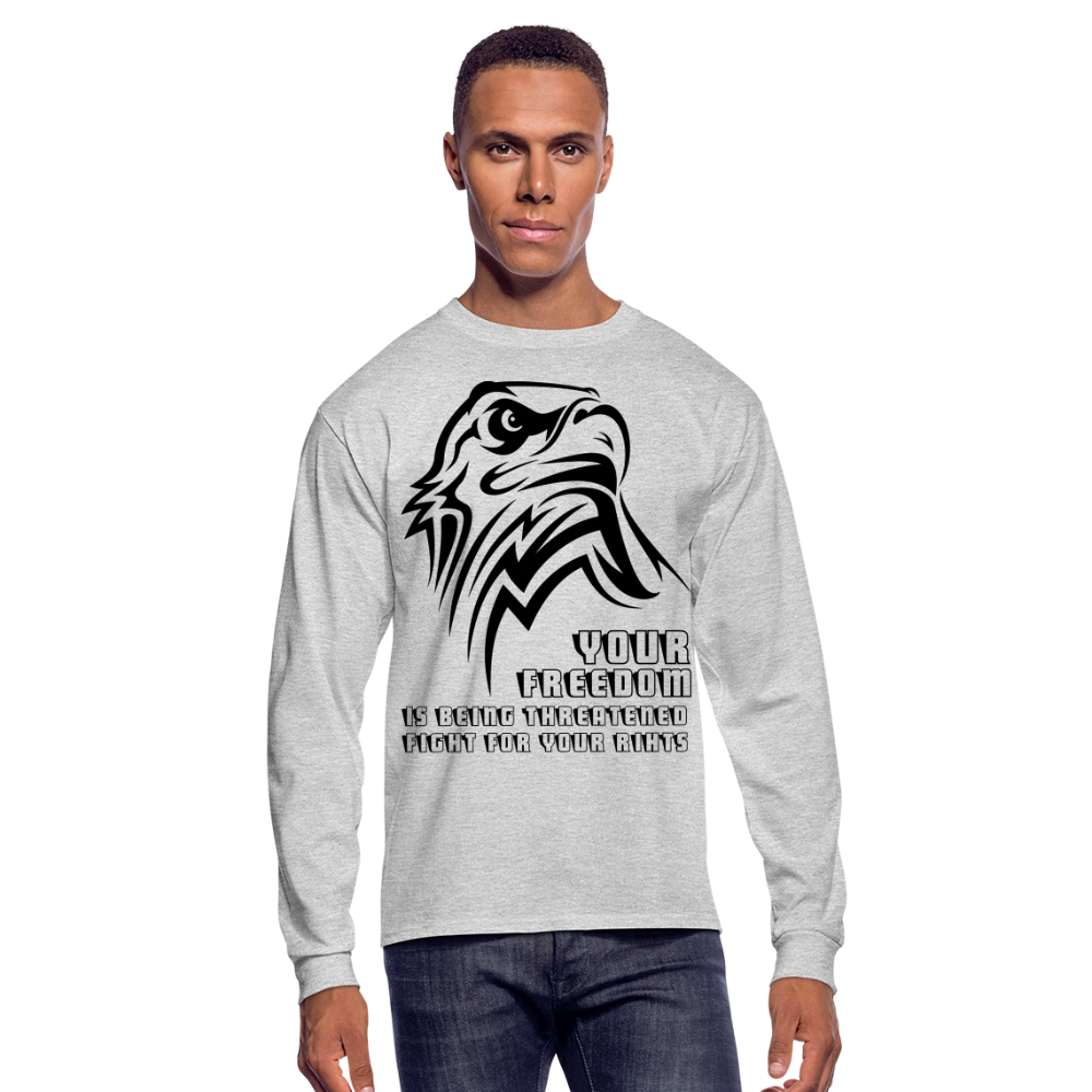 Men's Long Sleeve T-Shirt - heather gray