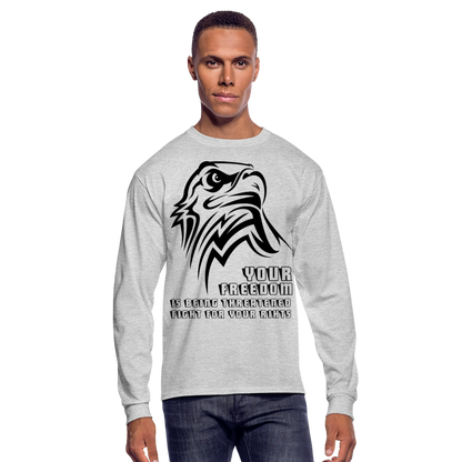 Men's Long Sleeve T-Shirt - heather gray