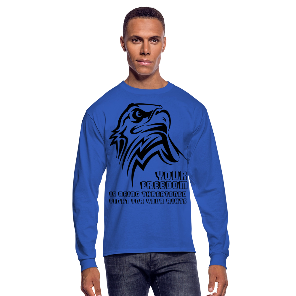 Men's Long Sleeve T-Shirt - royal blue