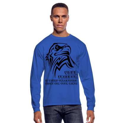 Men's Long Sleeve T-Shirt - royal blue
