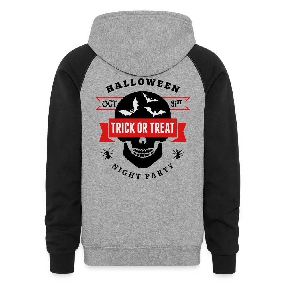 Colorblock Hoodie - heather gray/black