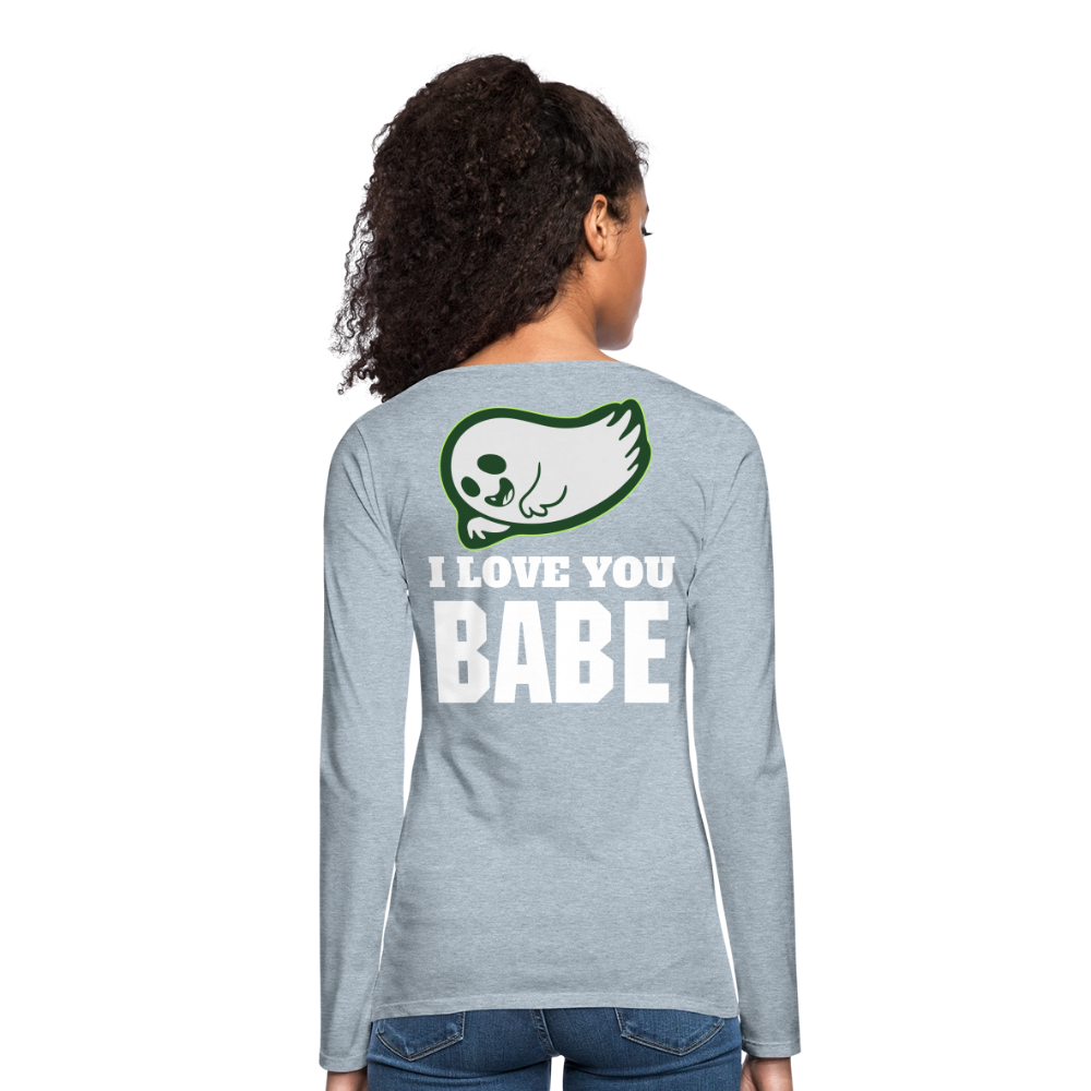 Women's Premium Long Sleeve T-Shirt - heather ice blue