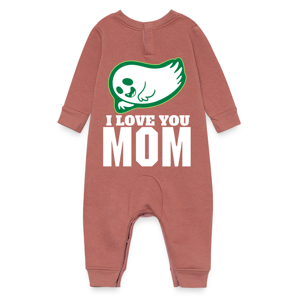 Baby Fleece One Piece - mauve