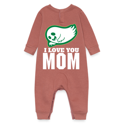 Baby Fleece One Piece - mauve