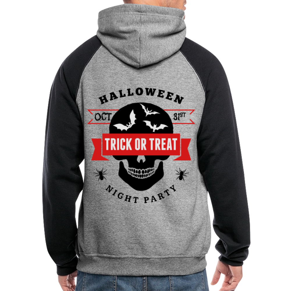 Colorblock Hoodie - heather gray/black