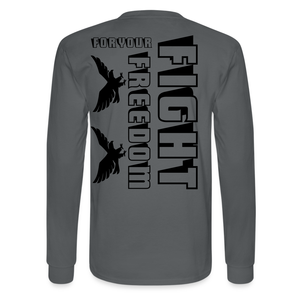 Men's Long Sleeve T-Shirt - charcoal